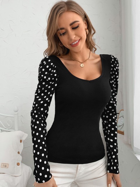 

GRACE & JACK Black Regular Top