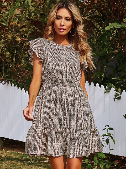 

GRACE & JACK Brown Floral Dress