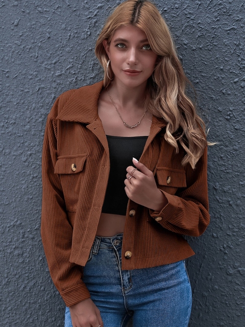 

GRACE & JACK Women Khaki Lightweight Tailored Jacket