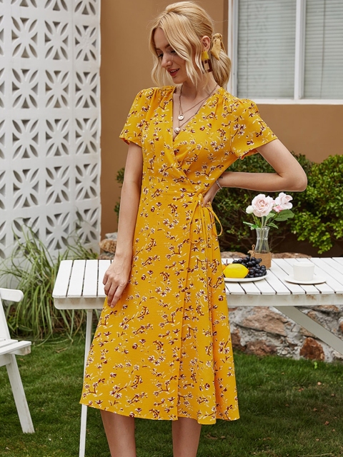 

GRACE & JACK Yellow Floral Dress