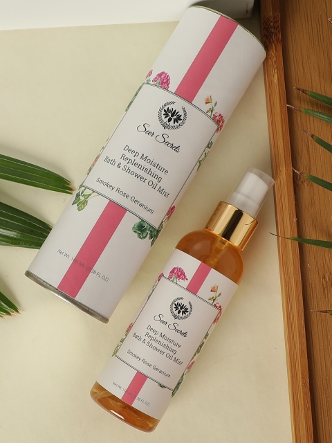 

Seer Secrets Smoky Rose Geranium Deep Moisture Replenishing Bath & Shower Oil - 100 ml, Yellow
