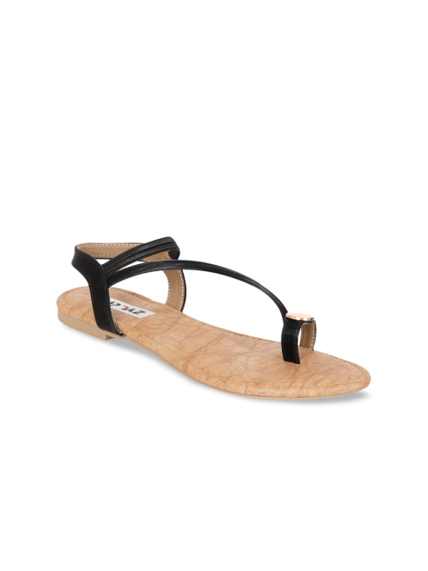 

Zyla Women Black One Toe Flats