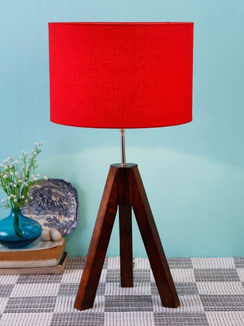 

Devansh Red Solid Contemporary Cylinder Table Lamp