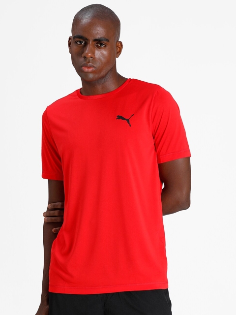 

Puma Men Red Active Small Logo T-shirt