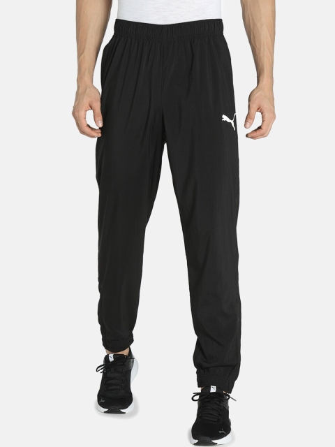 

Puma Men Black Solid Woven Track Pants