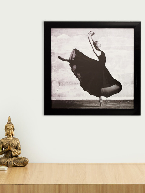 

Home Centre Black And Grey Dancing Lady Wall Art, Multi