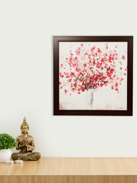 

Home Centre Pink & White Floral Pot Wall Art