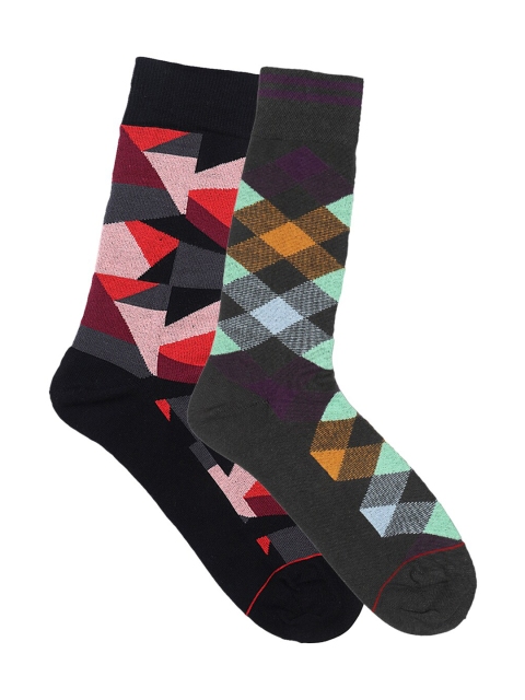 

Soxytoes Men Pack Of 3 Calf-Length Socks, Multi