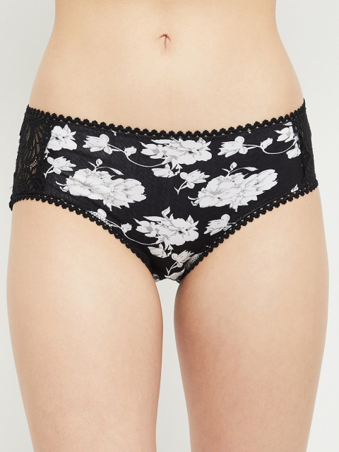 

max Women Black & White Floral Printed Basic Brief PA21BRIEF03BLACK