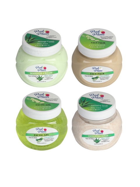 

Pink Plums Aloevera Cucumber Face & Body Massage cream, Multi
