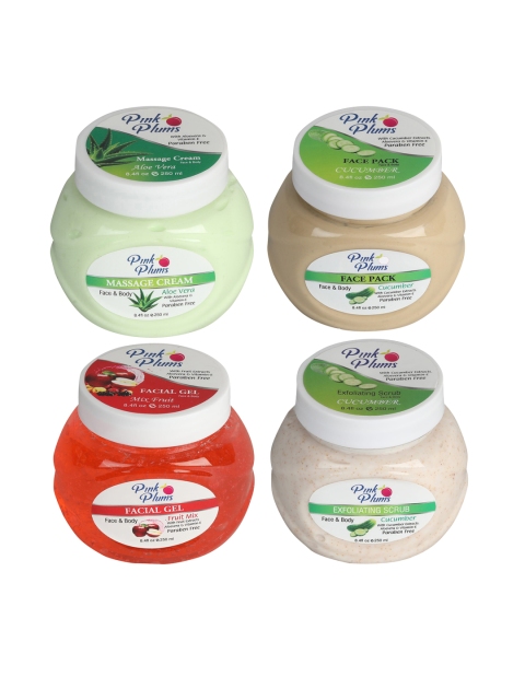 

Pink Plums Cucumber Fruit Face & Body Massage cream, Multi