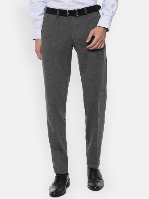 

Van Heusen Men Grey Slim Fit Formal Trousers