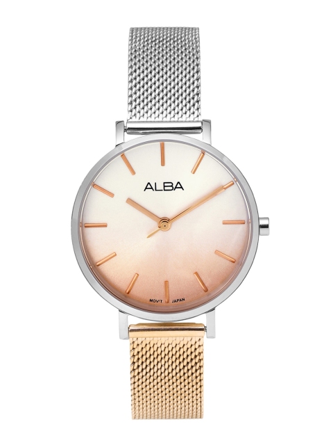 

Alba Women Multicoloured Bracelet Style Straps Analogue Watch AH8867X1, Rose gold