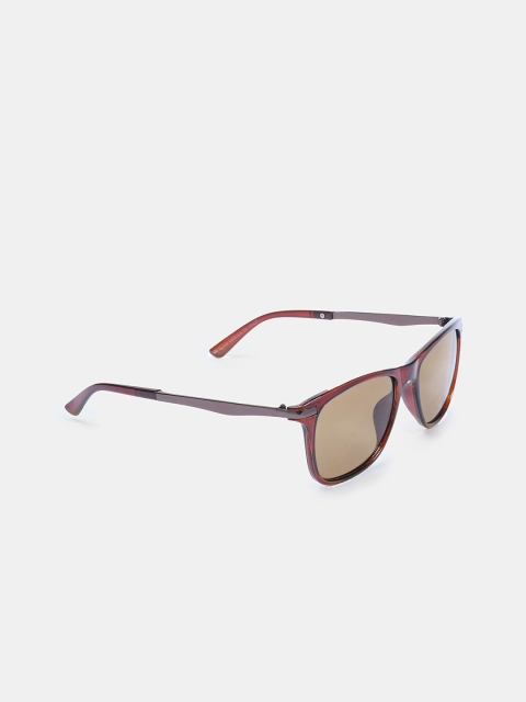 

FUZOKU Unisex Brown Lens & Brown Square Sunglasses FZKSS2020SG0261