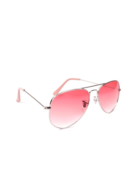 

FUZOKU Unisex Red Aviator Sunglasses FZKSS2020SG0258