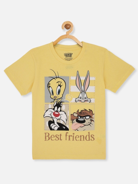 

Kids Ville Boys Yellow Looney Tunes Featured T-shirt