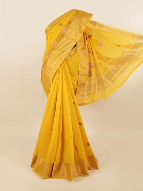 

Pothys Mustard Silk Cotton Saree