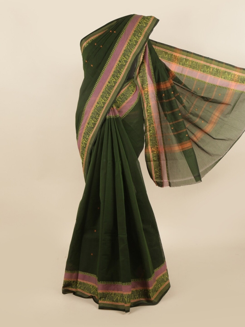 

Pothys Green & Pink Ethnic Motifs Pure Cotton Saree