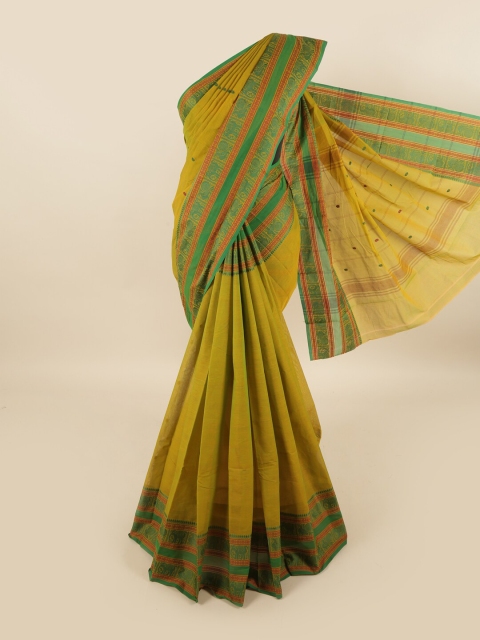 

Pothys Green & Orange Pure Cotton Saree