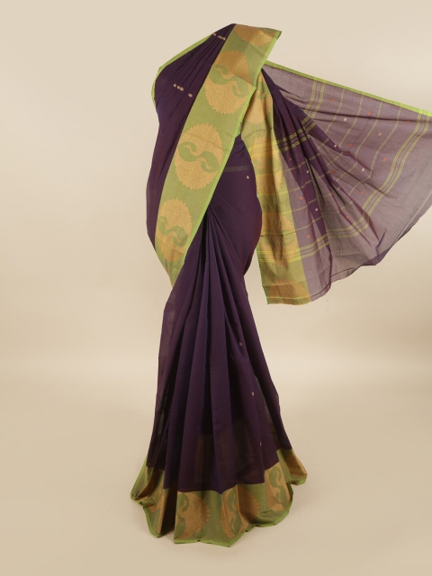 

Pothys Purple & Green Pure Cotton Saree