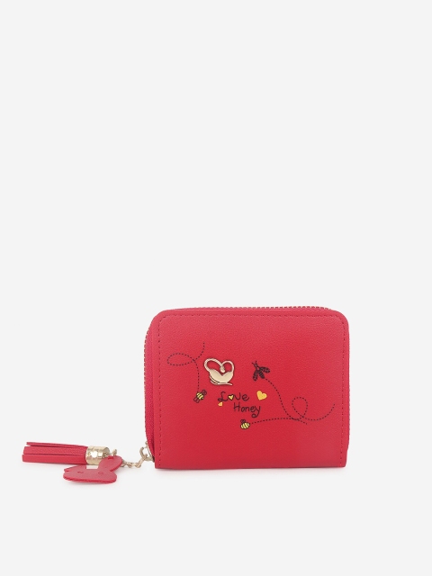 

Stropcarry Red & Black Embroidered Purse Clutch