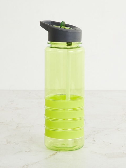 

Home Centre Green & Black Textured Plastic Sipper Water Bottle 750 ML