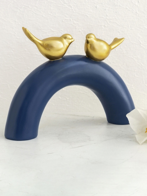 

Home Centre Blue & Gold-Toned Polyresin Duo Bird Arch Figurine Showpiece