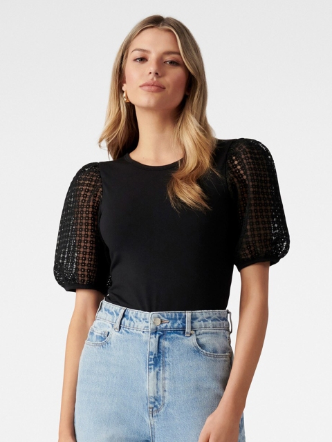 

Forever New Black Regular Top