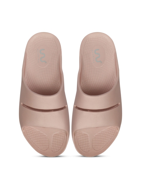 

Doubleu Women Pink Rubber Sliders