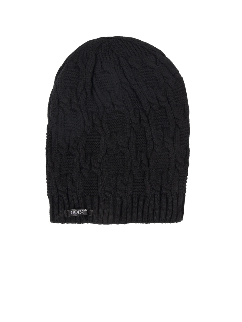 

NOISE Unisex Black Beanie