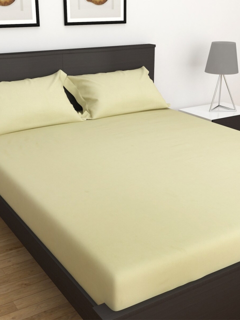 

Home Centre Beige 152 TC King Bedsheet with 2 Pillow Covers