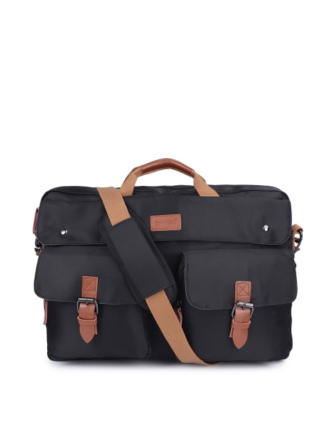 

CoolBELL Unisex Brown & Black Colourblocked Laptop Bag