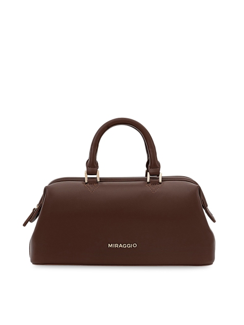 

MIRAGGIO Brown Structured Handheld Bag