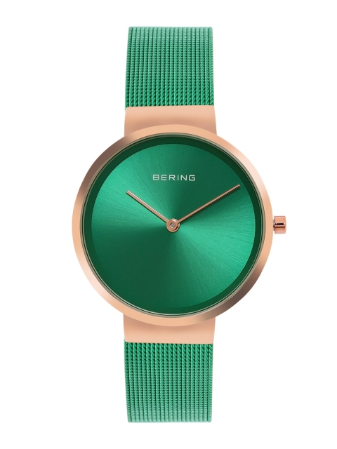 

BERING Women Green Dial & Green Stainless Steel Straps Analogue Watch 14531-868