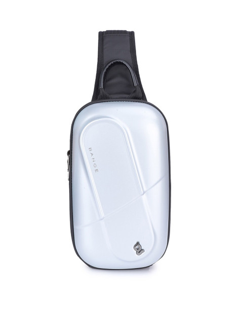 

BANGE Unisex Silver-Toned & Black Crossbody