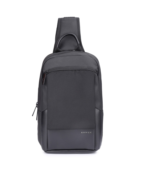 

BANGE Unisex Black & Grey Backpack with USB Charging Port