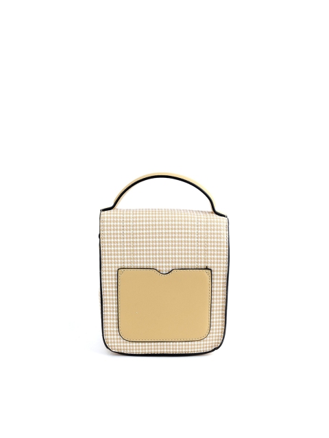 

ODETTE Women Yellow Textured Clutch
