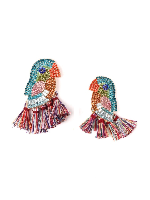 

ODETTE Multicoloured Contemporary Drop Earrings, Multi