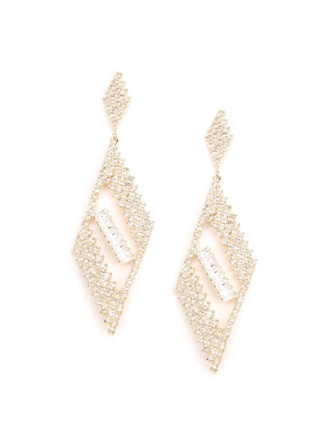 

ODETTE Gold-Toned Contemporary Drop Earrings