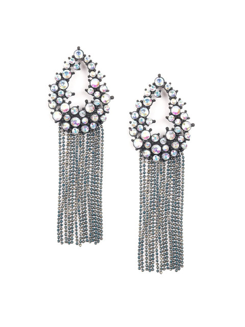 

ODETTE Black Contemporary Drop Earrings