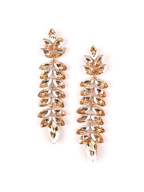 

ODETTE Gold-Toned Contemporary Drop Earrings