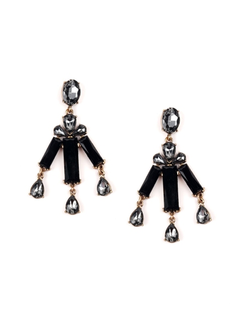 

ODETTE Black Contemporary Drop Earrings