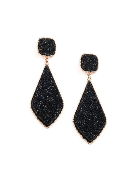 

ODETTE Black Contemporary Drop Earrings