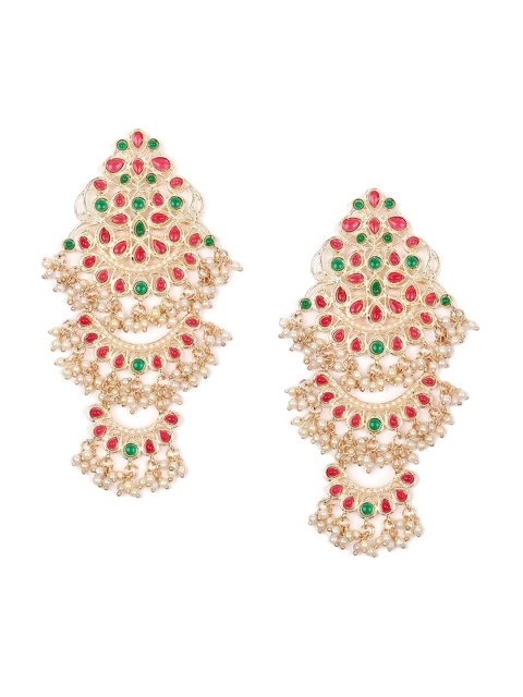 

ODETTE Gold-Toned Contemporary Drop Earrings