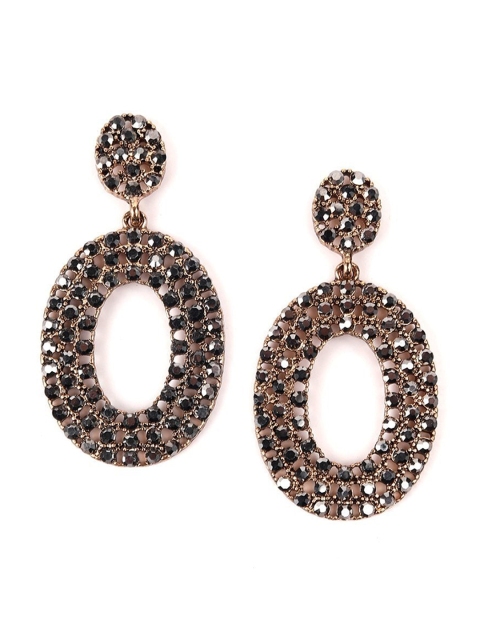 

ODETTE Black Contemporary Drop Earrings
