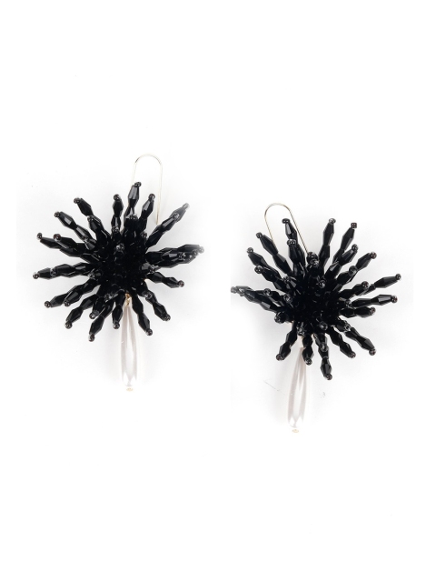 

ODETTE Black Contemporary Drop Earrings