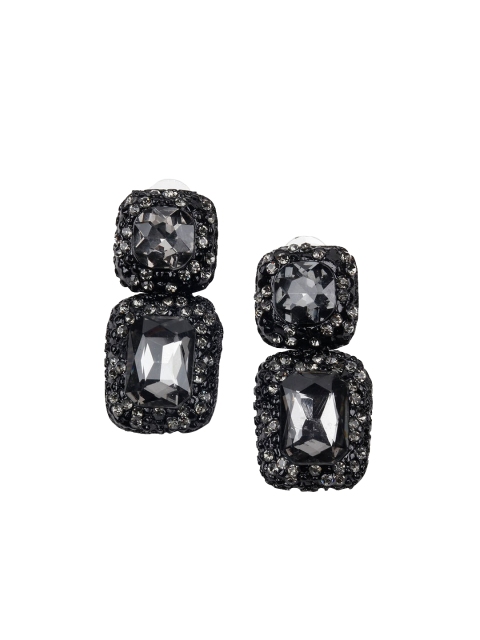 

ODETTE Black Square Drop Earrings