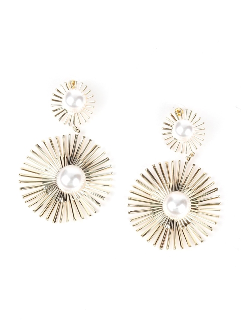 

ODETTE Gold-Toned Contemporary Drop Earrings
