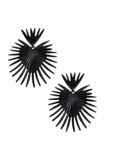 

ODETTE Black Contemporary Studs Earrings