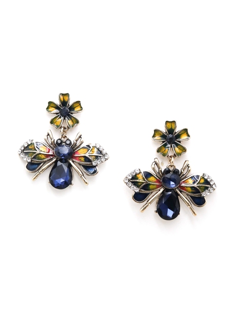 

ODETTE Gold-Toned Contemporary Drop Earrings